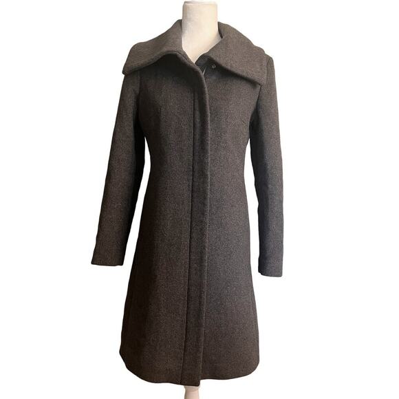 Cole Haan Harriet Longline Wool Coat Size 4 Gray - Picture 7 of 13